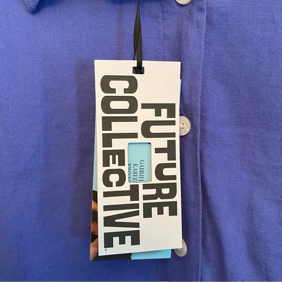 ✨future collective x target blue/purple long sleeve button down shirt✨ - Picture 7 of 8